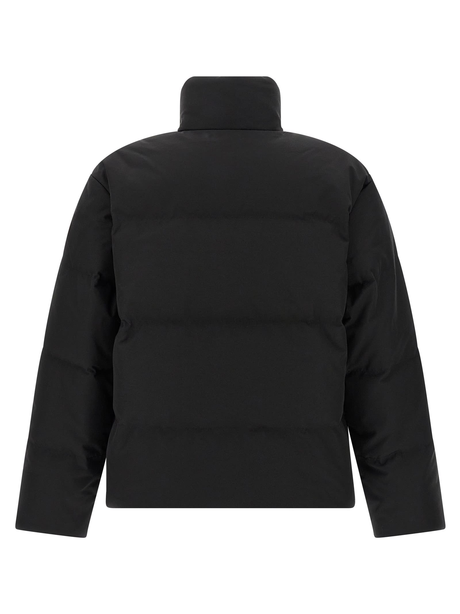 Canada Goose Bayview Logo Patch Down Jacket In Black