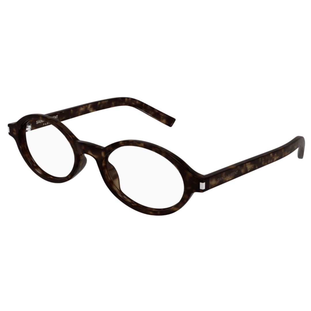 Saint Laurent Sl 751 Jeanne Opt-002 Havana-havana-transparent In Brown
