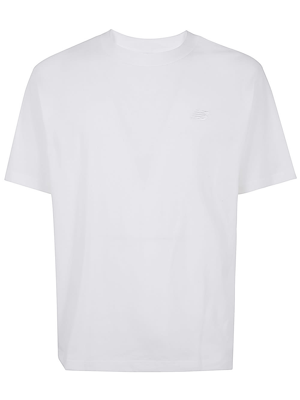 Shop New Balance Athletics Cotton T-shirt In White