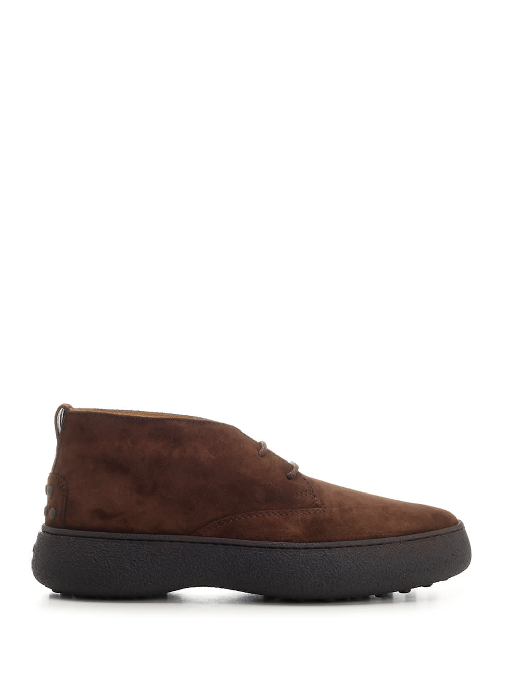 Tod's Suede Ankle Boots In Marrone Africa