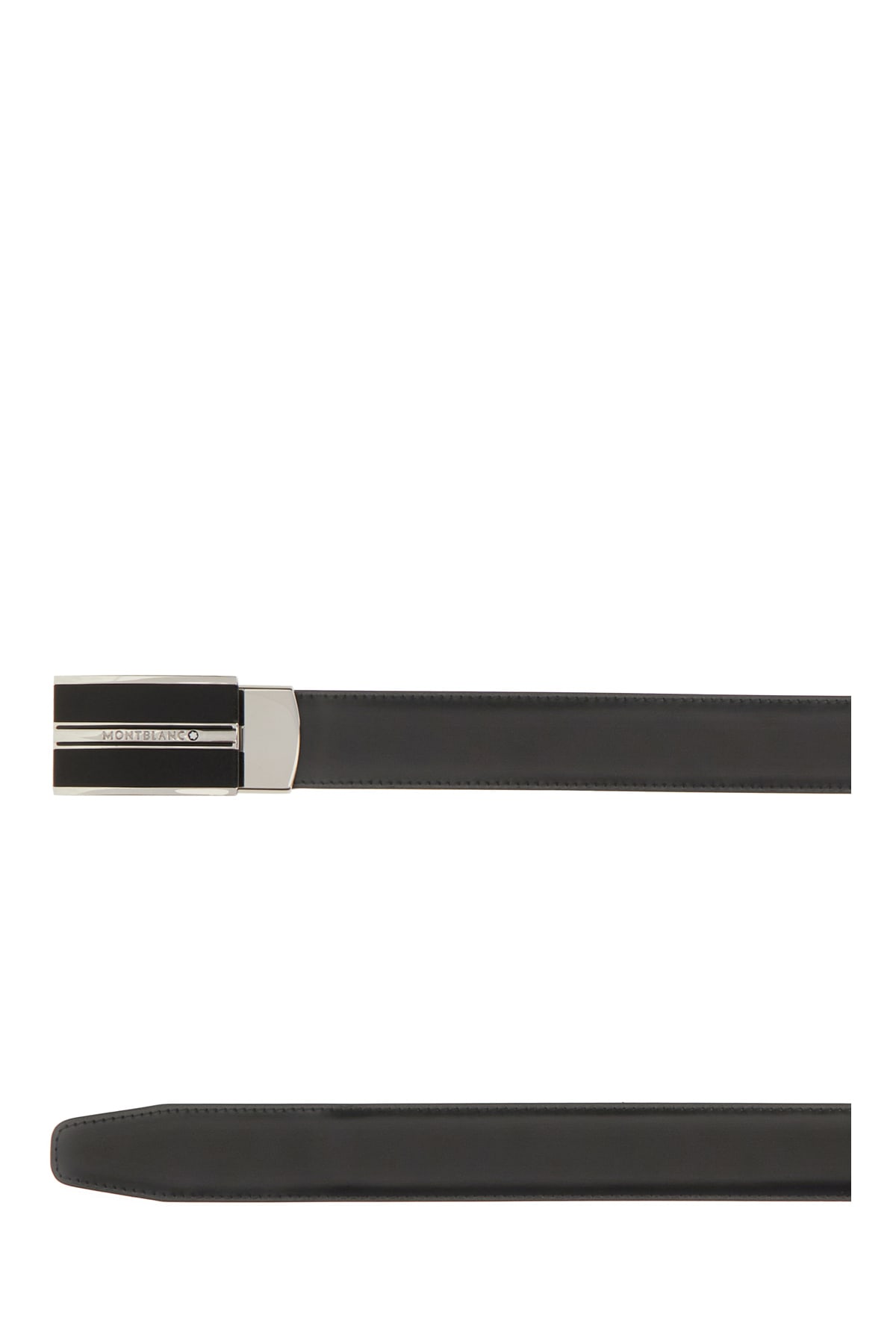 Shop Montblanc Black Leather Belt