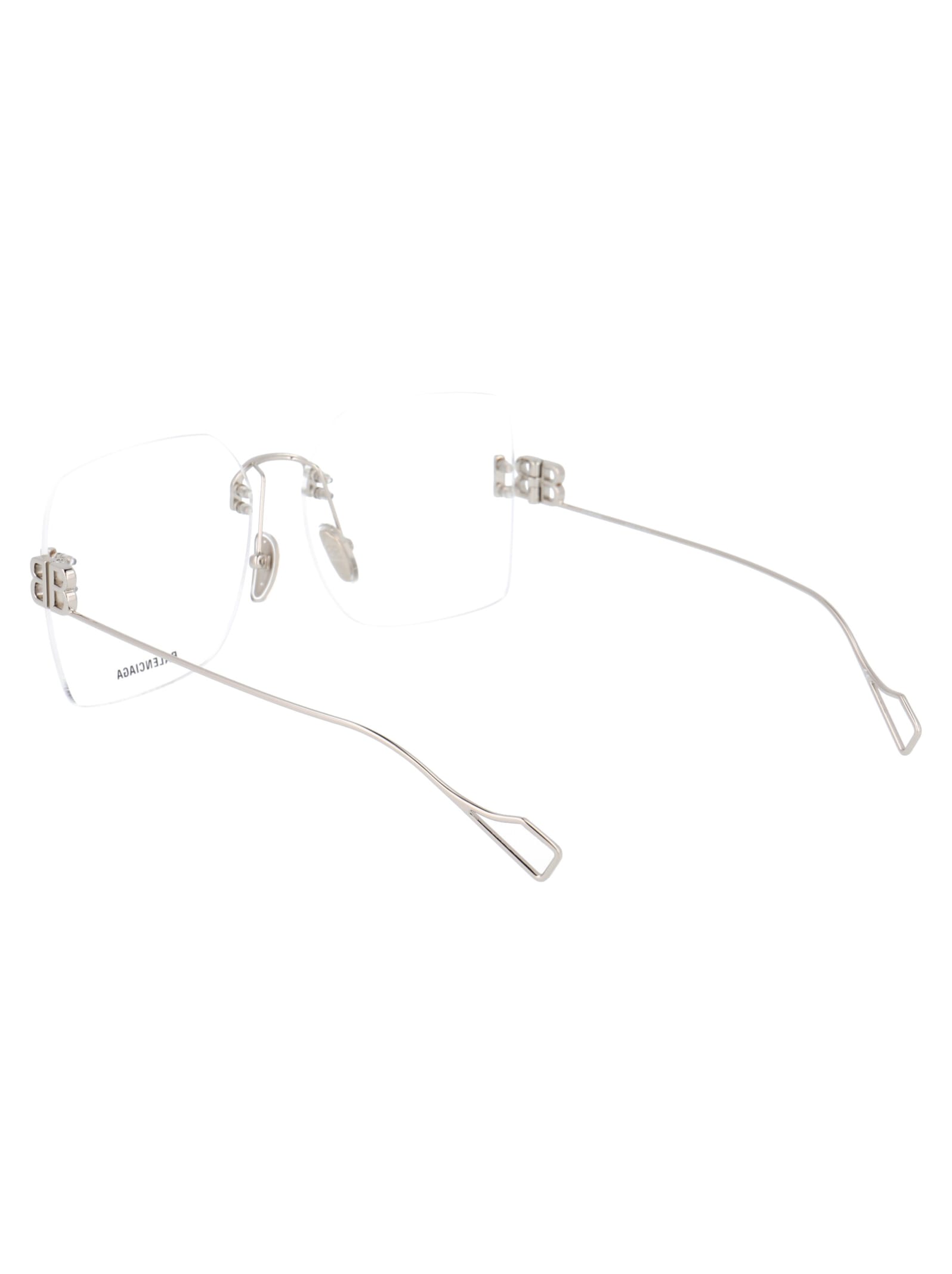 Balenciaga Bb0113o Glasses In Silver