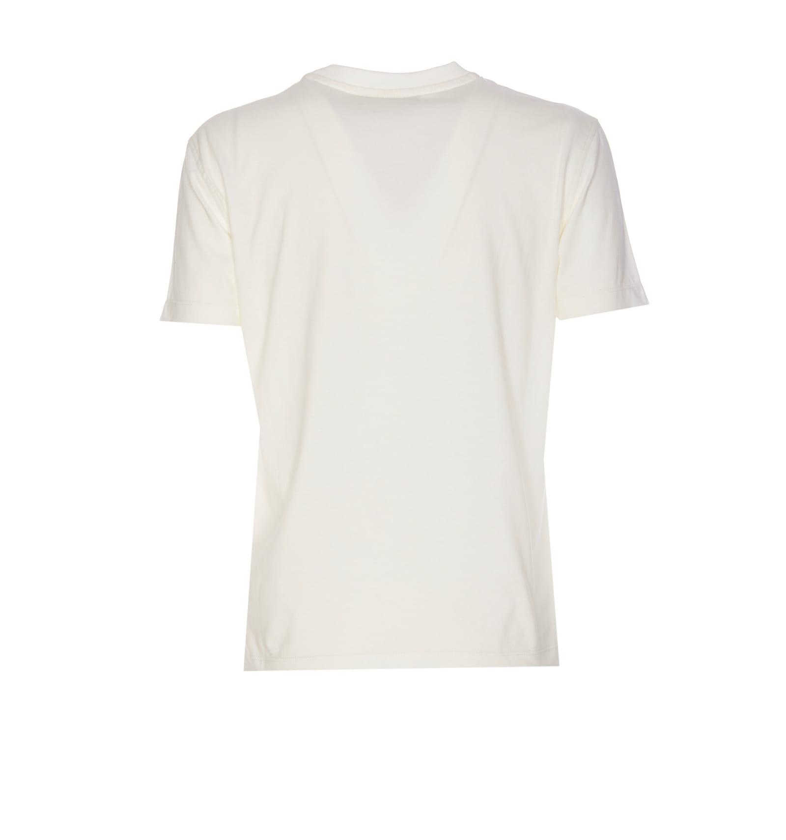 Shop Fendi Logo Embroidered Crewneck T-shirt In White