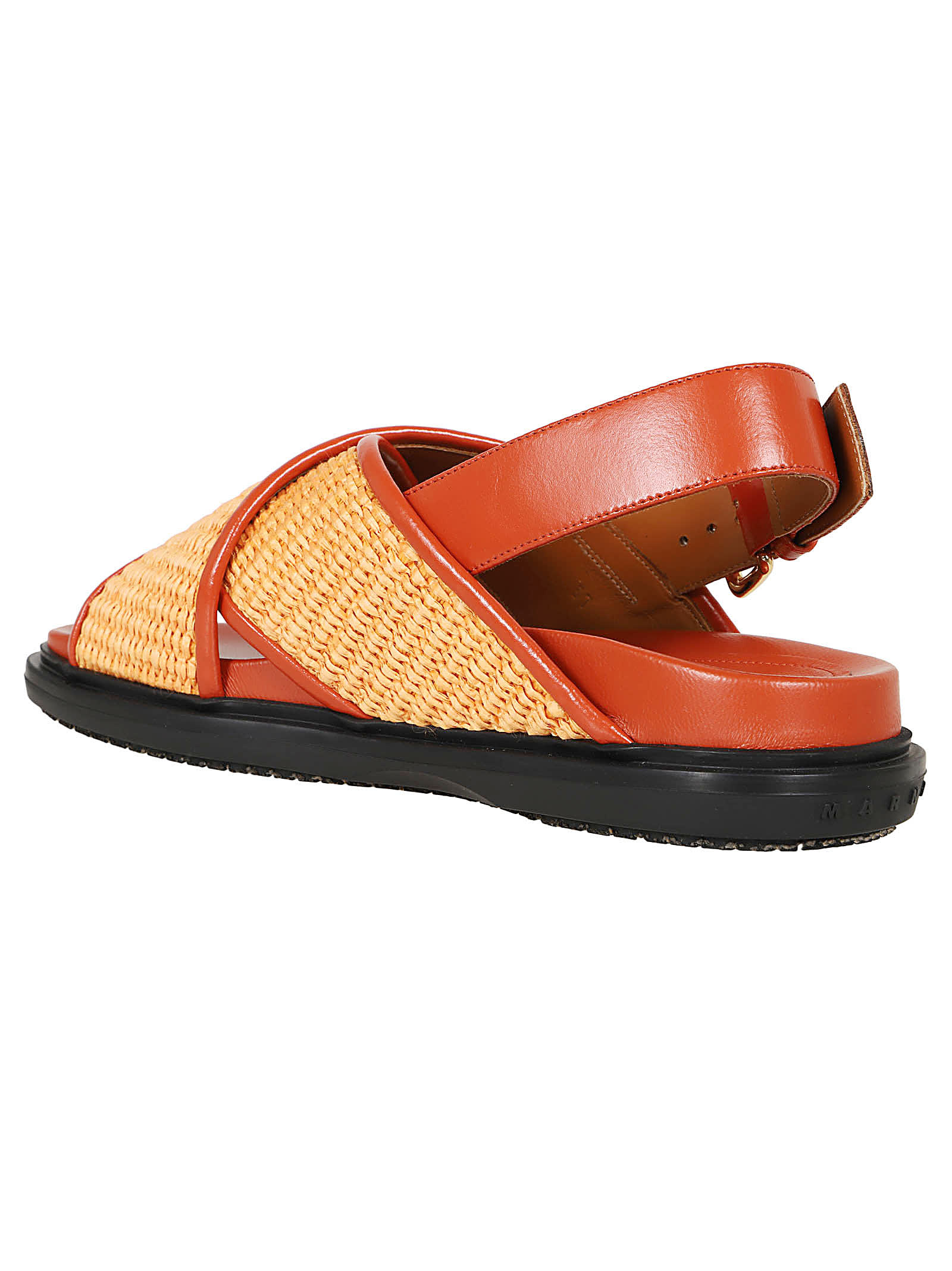 Shop Marni Fb Criscross Sandal In Arabesque Arabesque