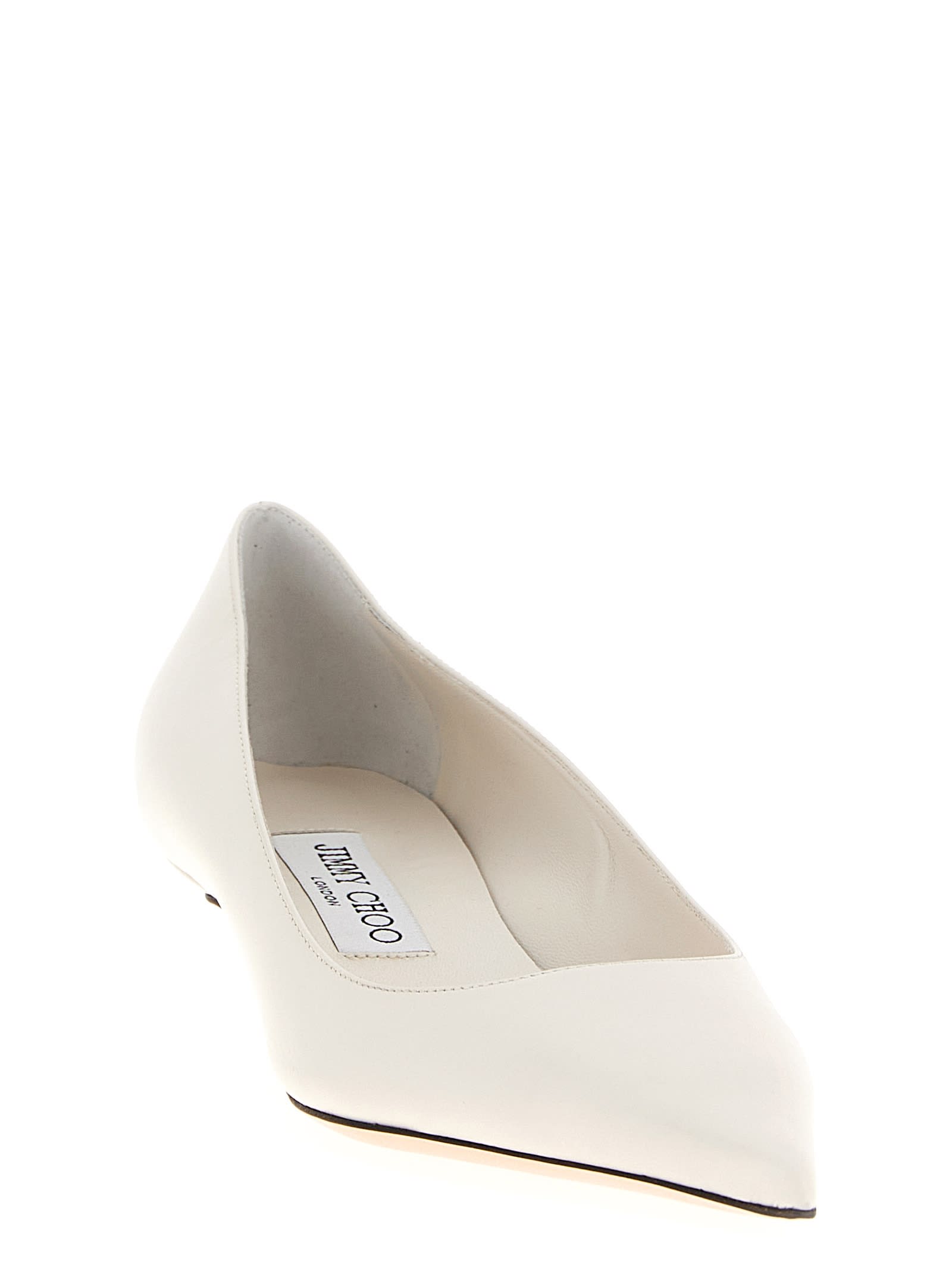 Jimmy Choo Amelia 50 Leather Pumps In White