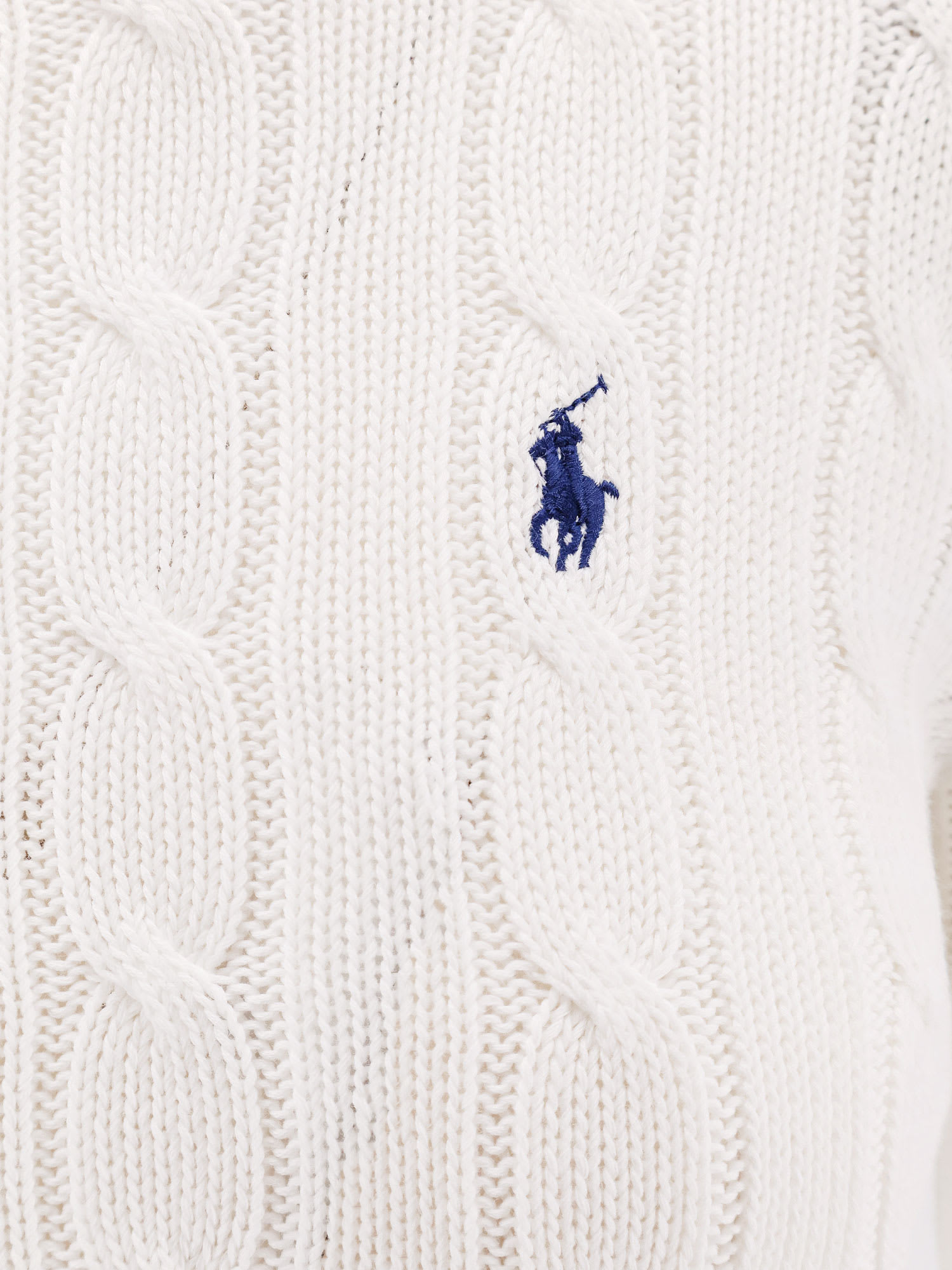 Polo Ralph Lauren Maglia In Pima Cotton In White