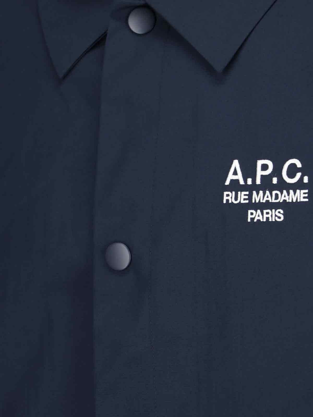 Apc Navy Regis Jacket In Blue