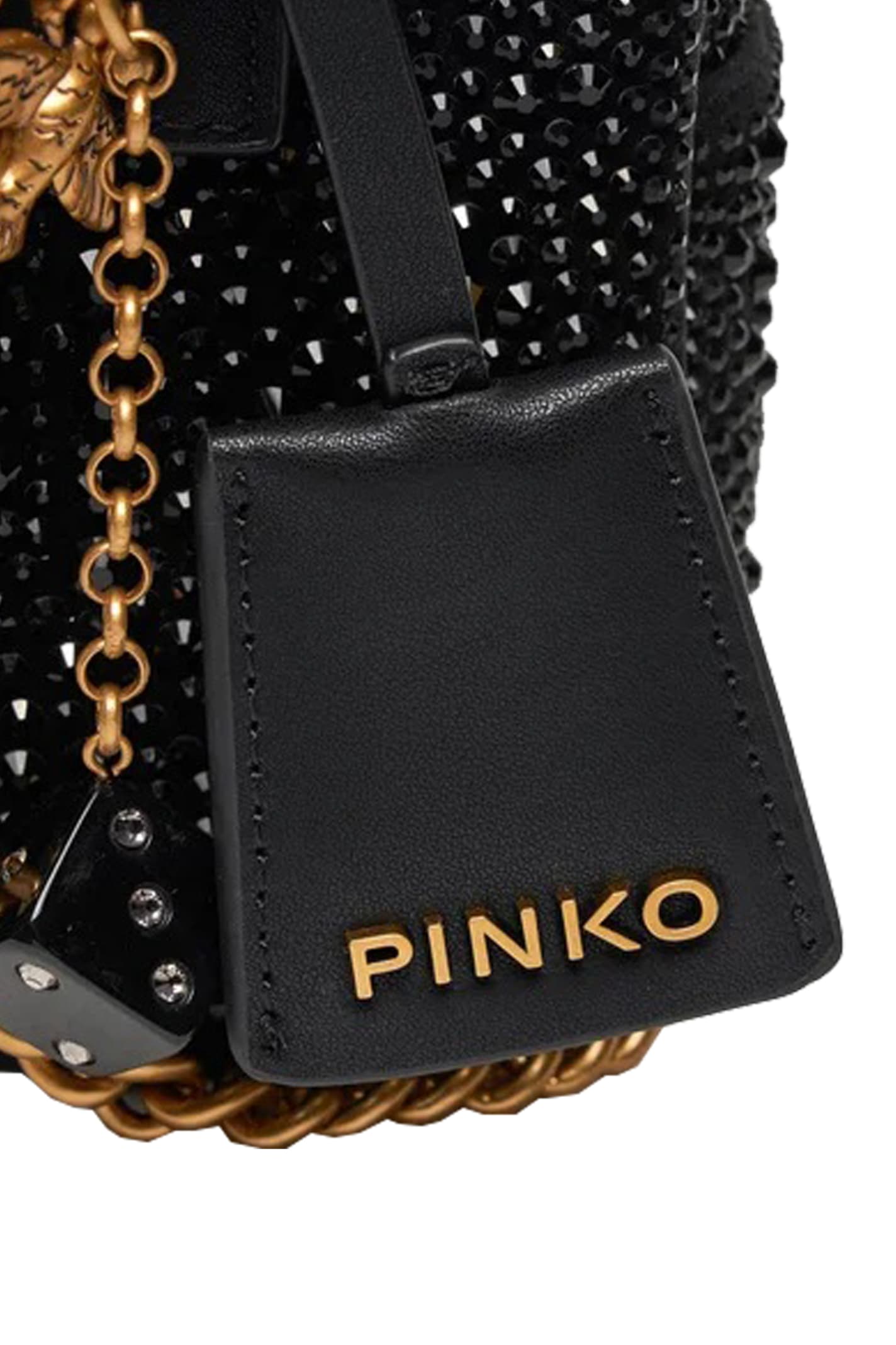 Shop Pinko Shoulder Bag In Black