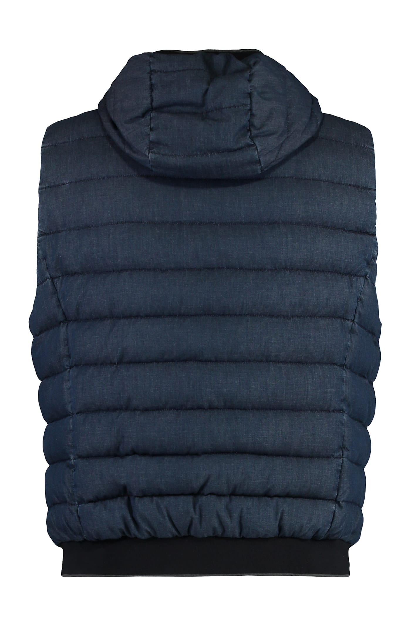Moorer Padded Bodywarmer In Denim