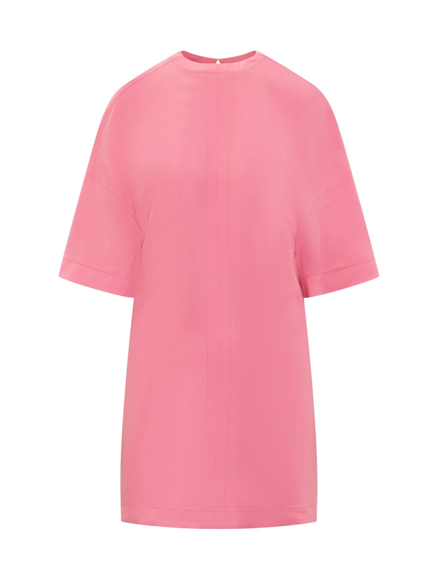 Stella Mccartney Cape Dress In Bright Pink