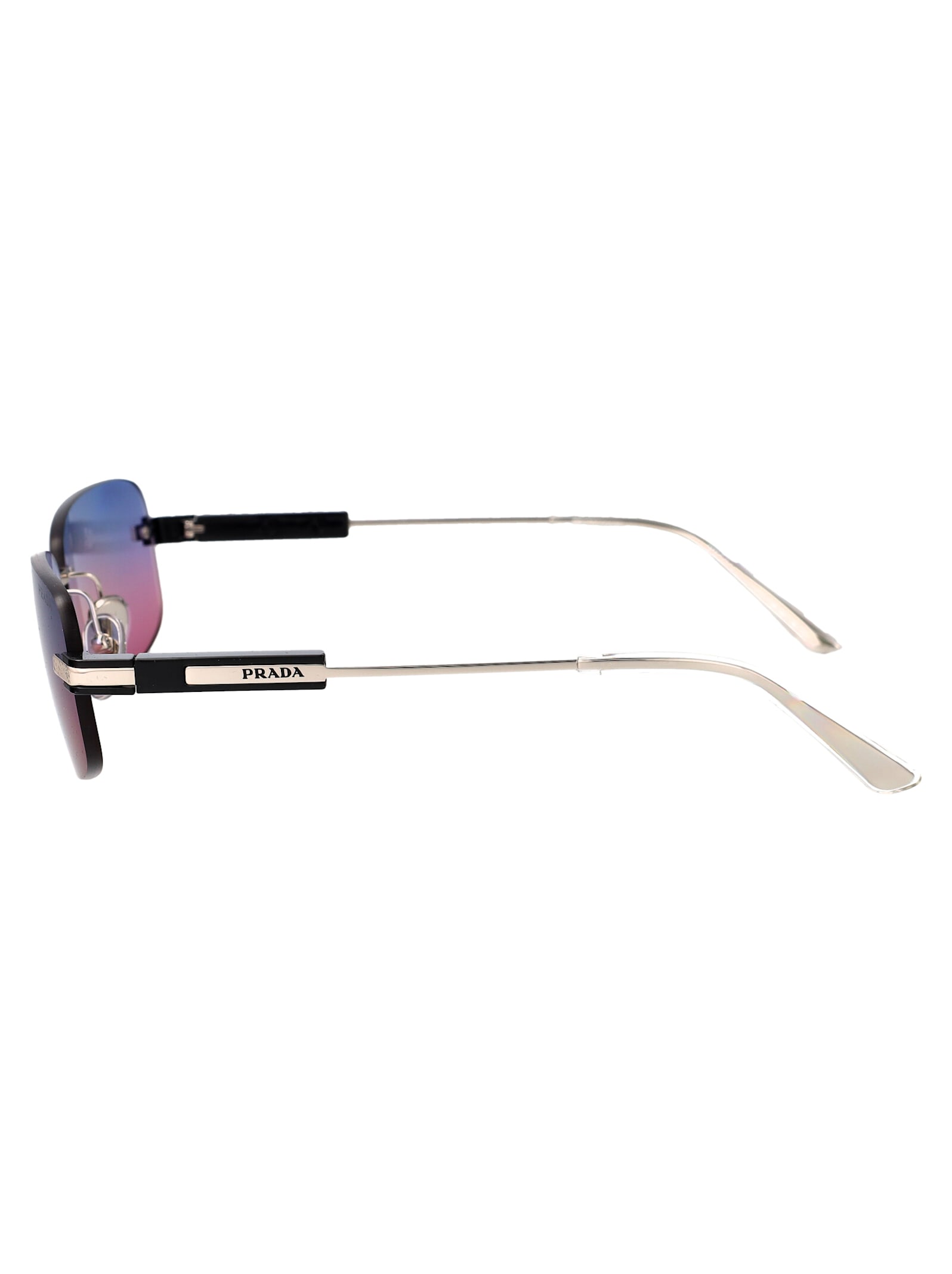 Shop Prada 0pr 68zs Sunglasses In 1bc08b Silver