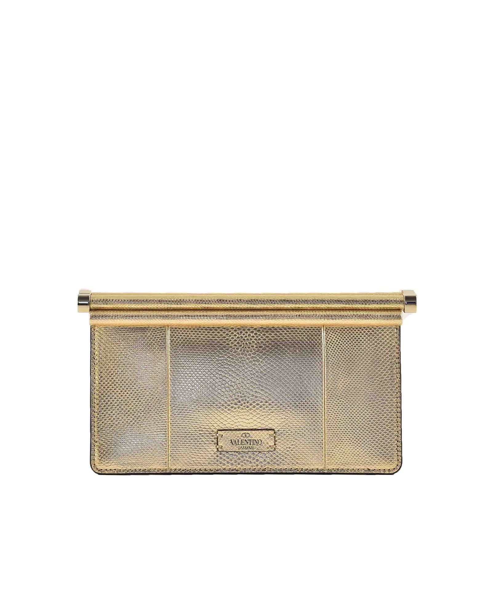Valentino Womens Gold Handbag