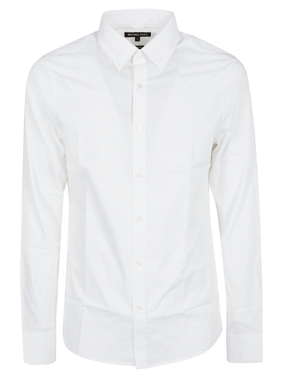 Slim Stretch Buttoned Long Sleeve Shirt