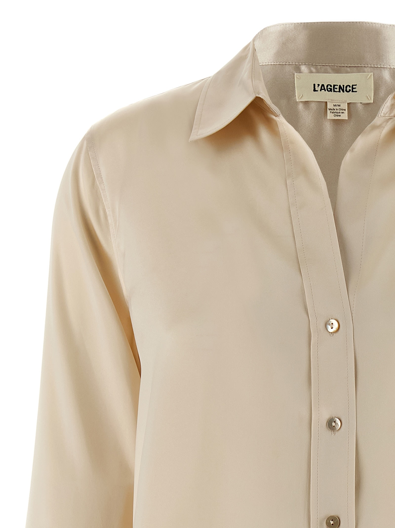 L'agence Dani Shirt In Neutral