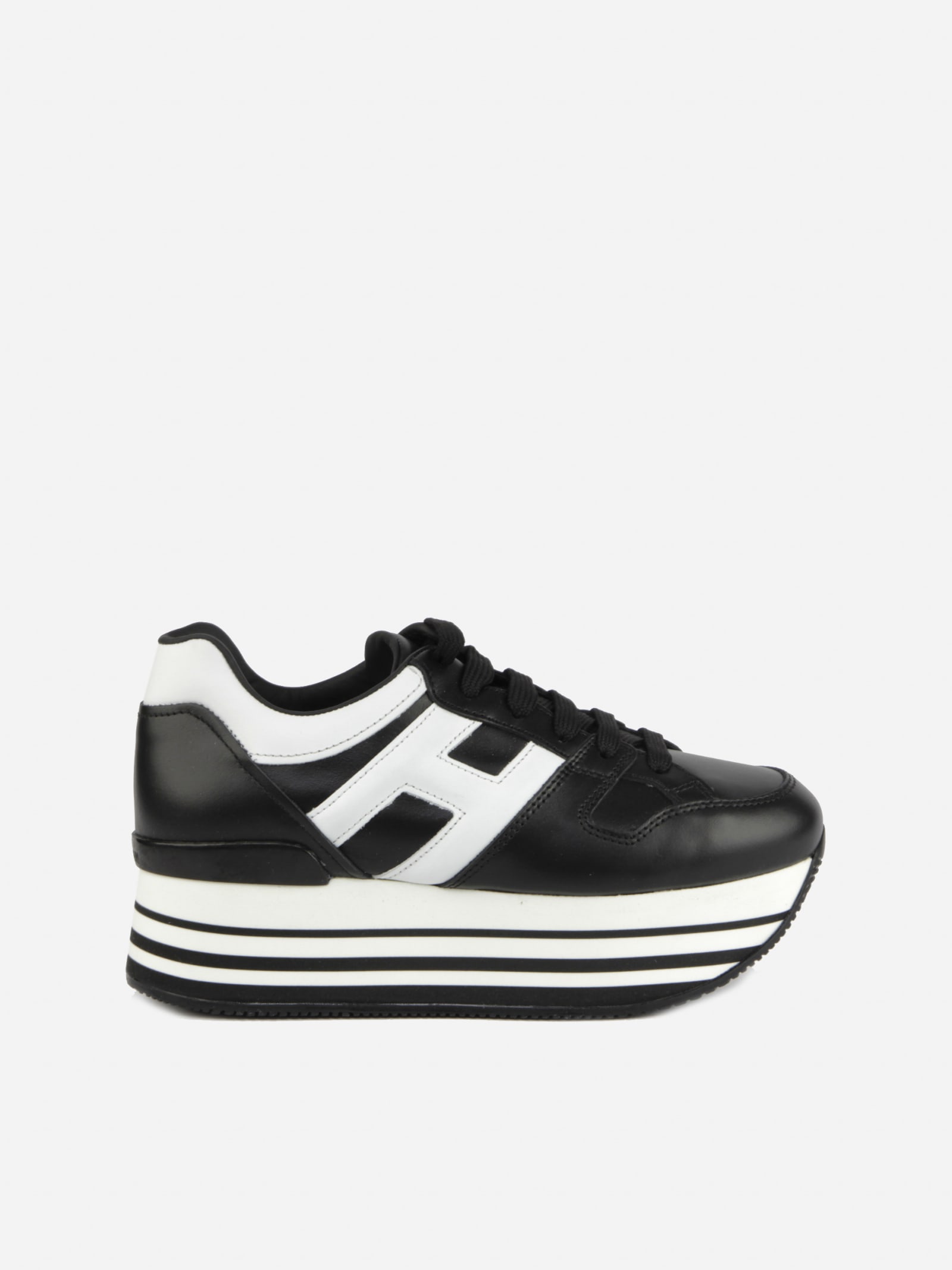 Hogan Maxi H222 Sneakers In Leather