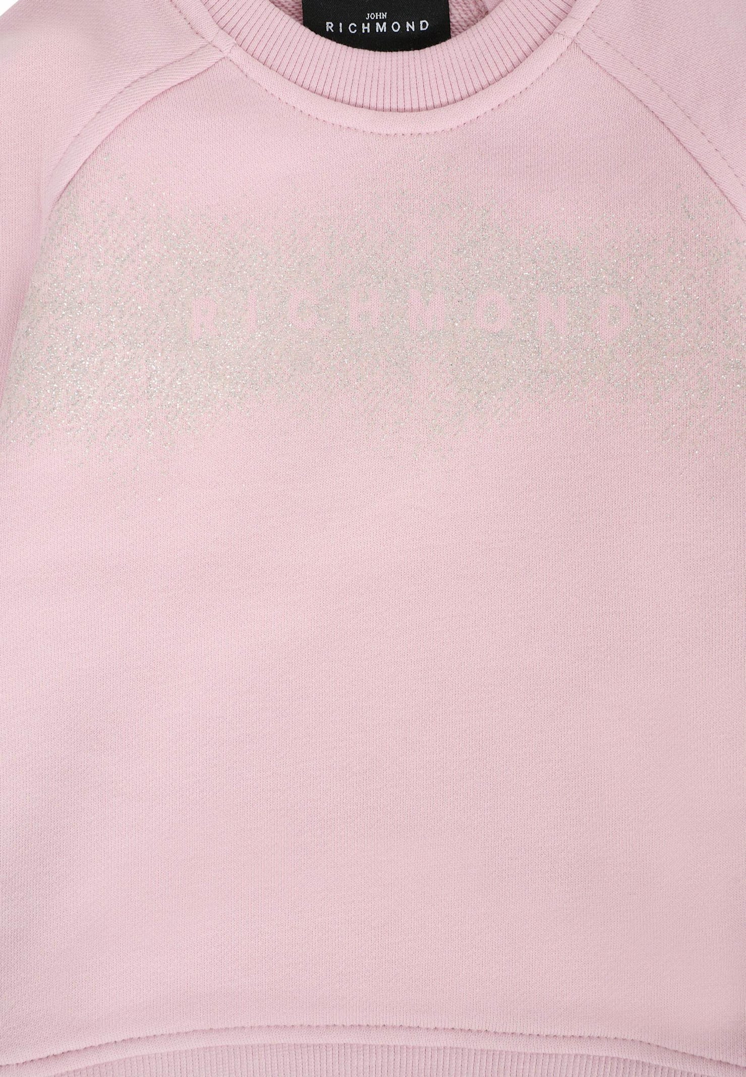 Richmond Lilac Suit For Baby Girl With Logo In Pink