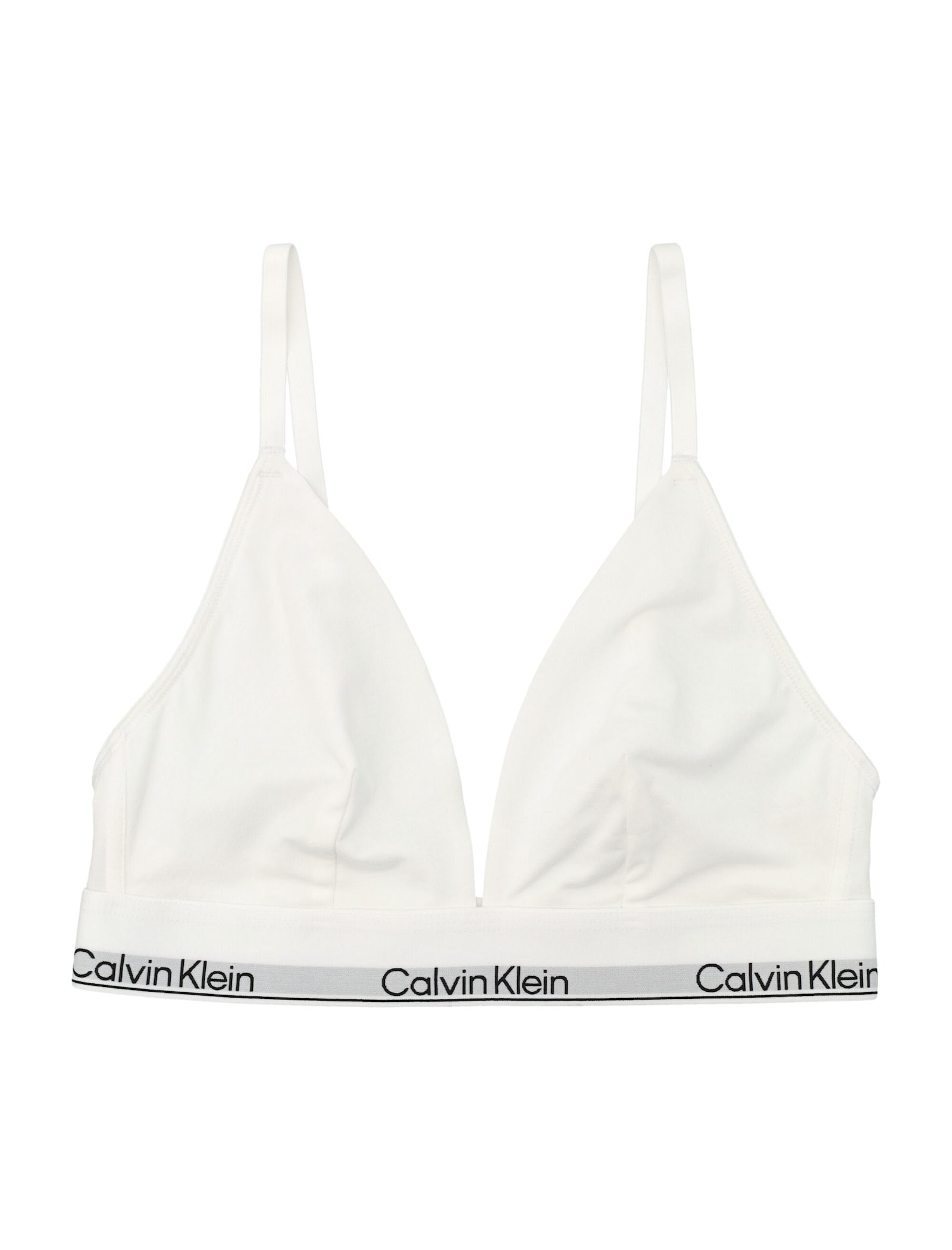 Calvin Klein Icon Cotton Modal Triangle Bralette In White