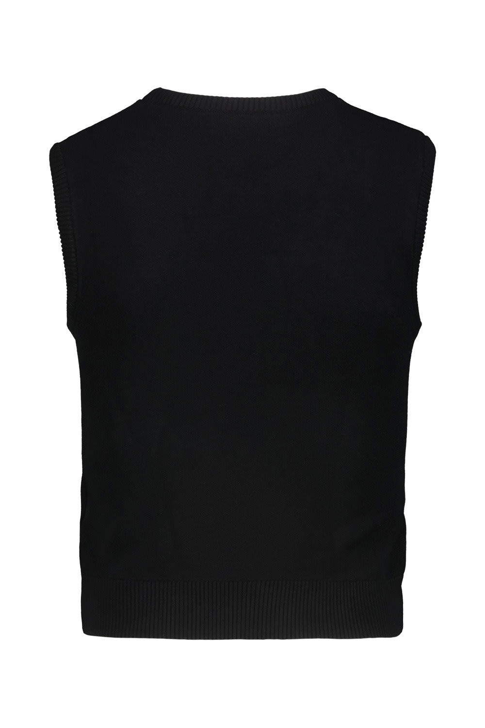 Marine Serre Black Moon Logo Vest In Black