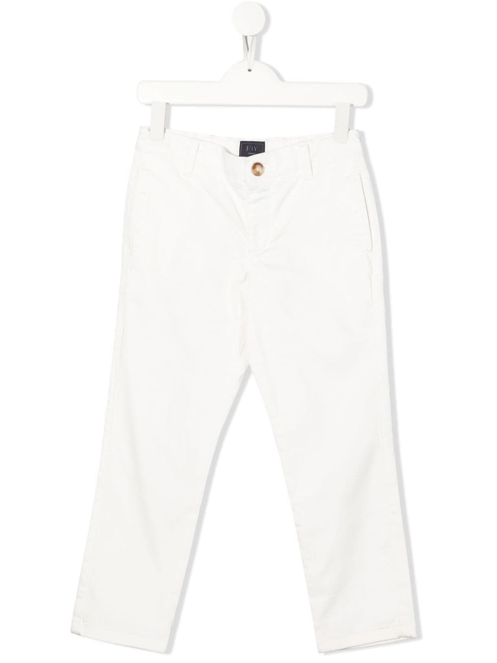 Shop Fay Trousers White