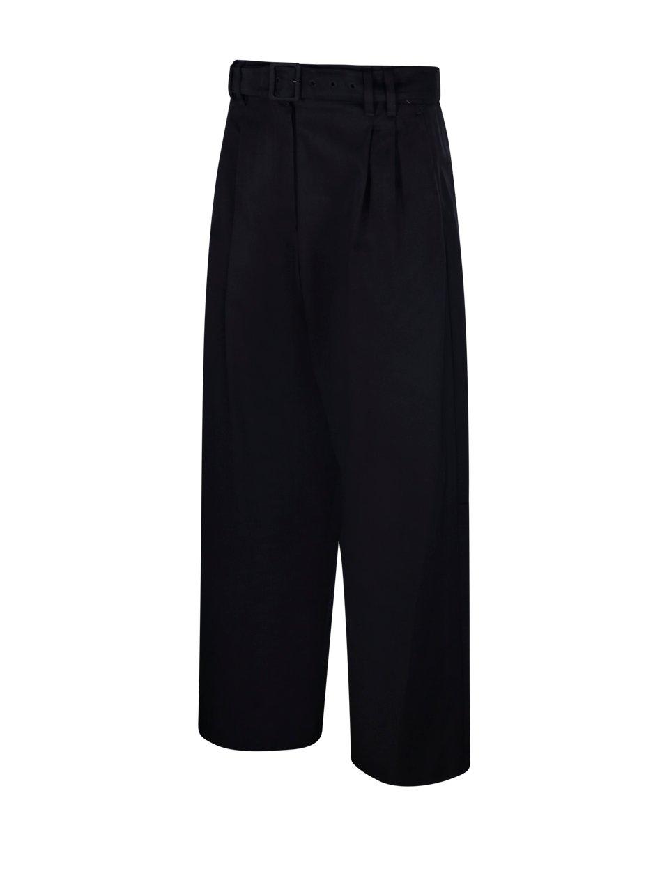 's Max Mara Belted Straight Leg Pants In Black