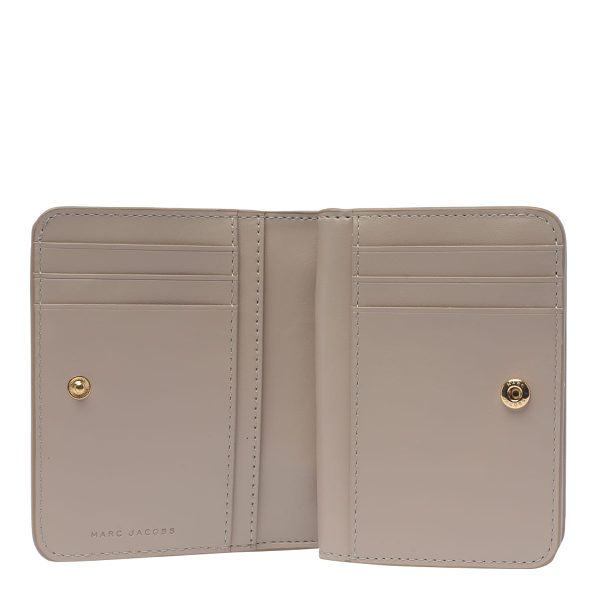 Shop Marc Jacobs The Mini Compact Wallet In Cloud White