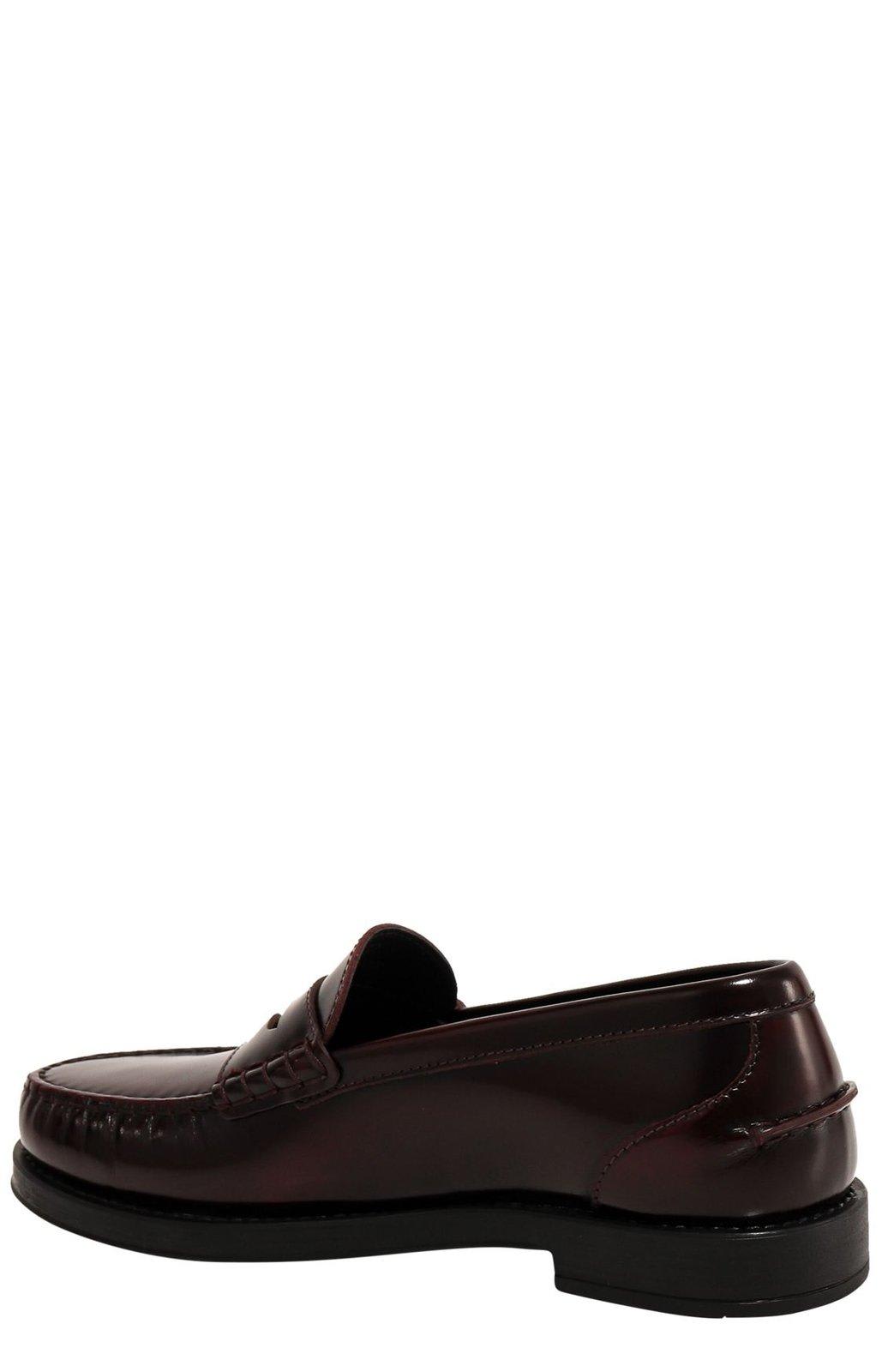 Shop Tod's Logo Penny Loafers