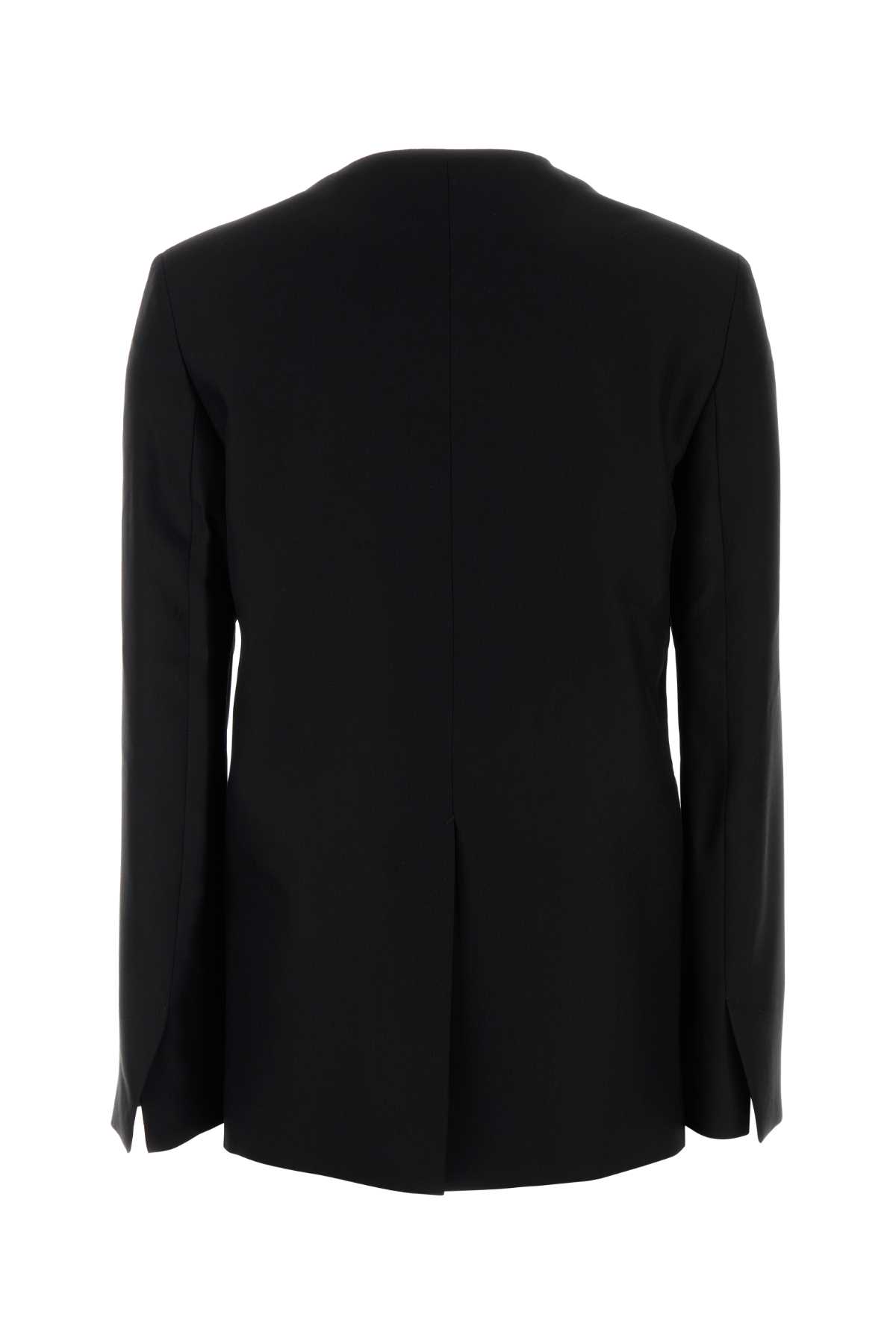 Loulou Studio Black Viscose Blend Munro Blazer In Black