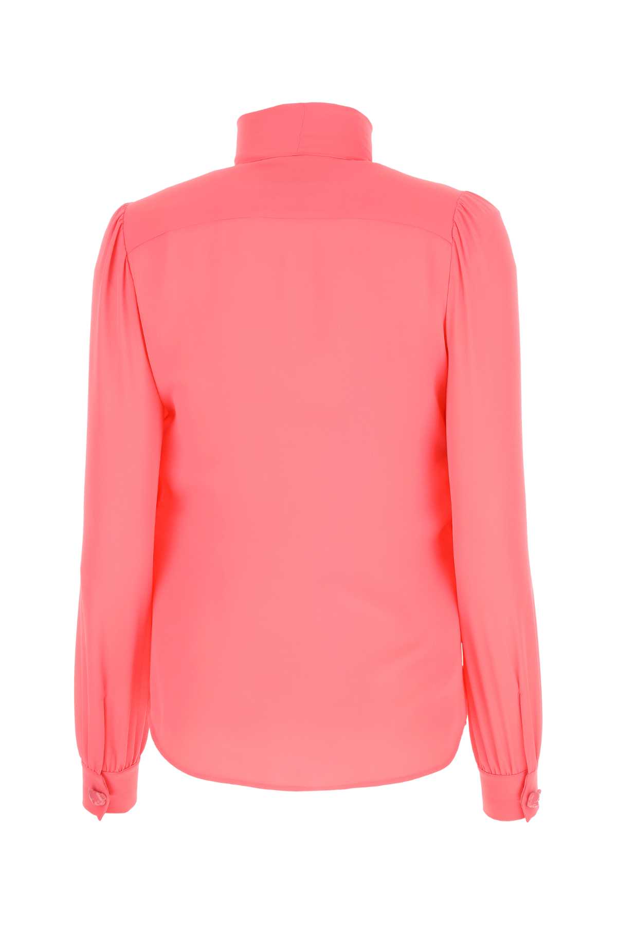 Shop Moschino Pink Silk Blouse In 0205