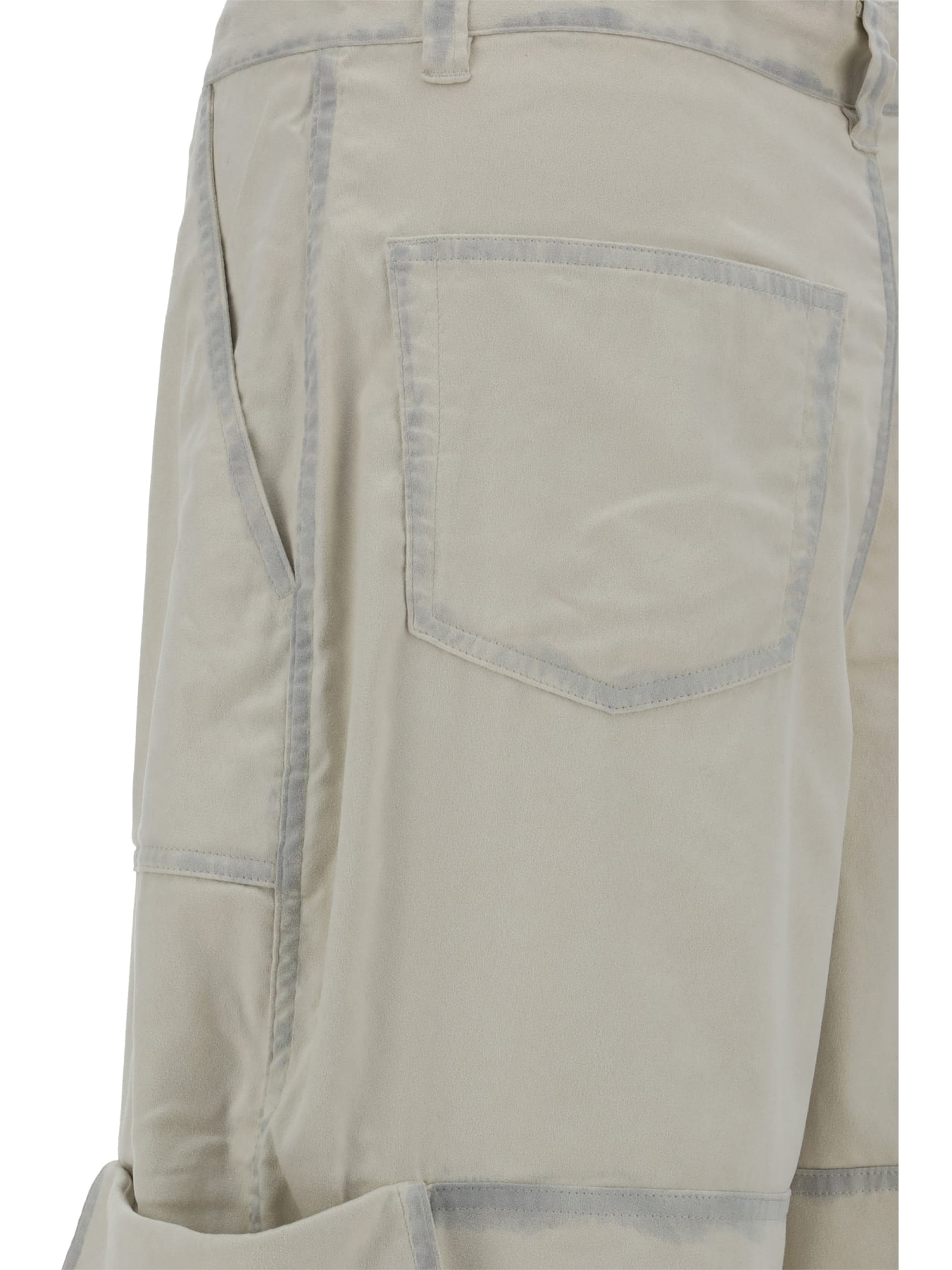 Shop Acne Studios Pants In Beige