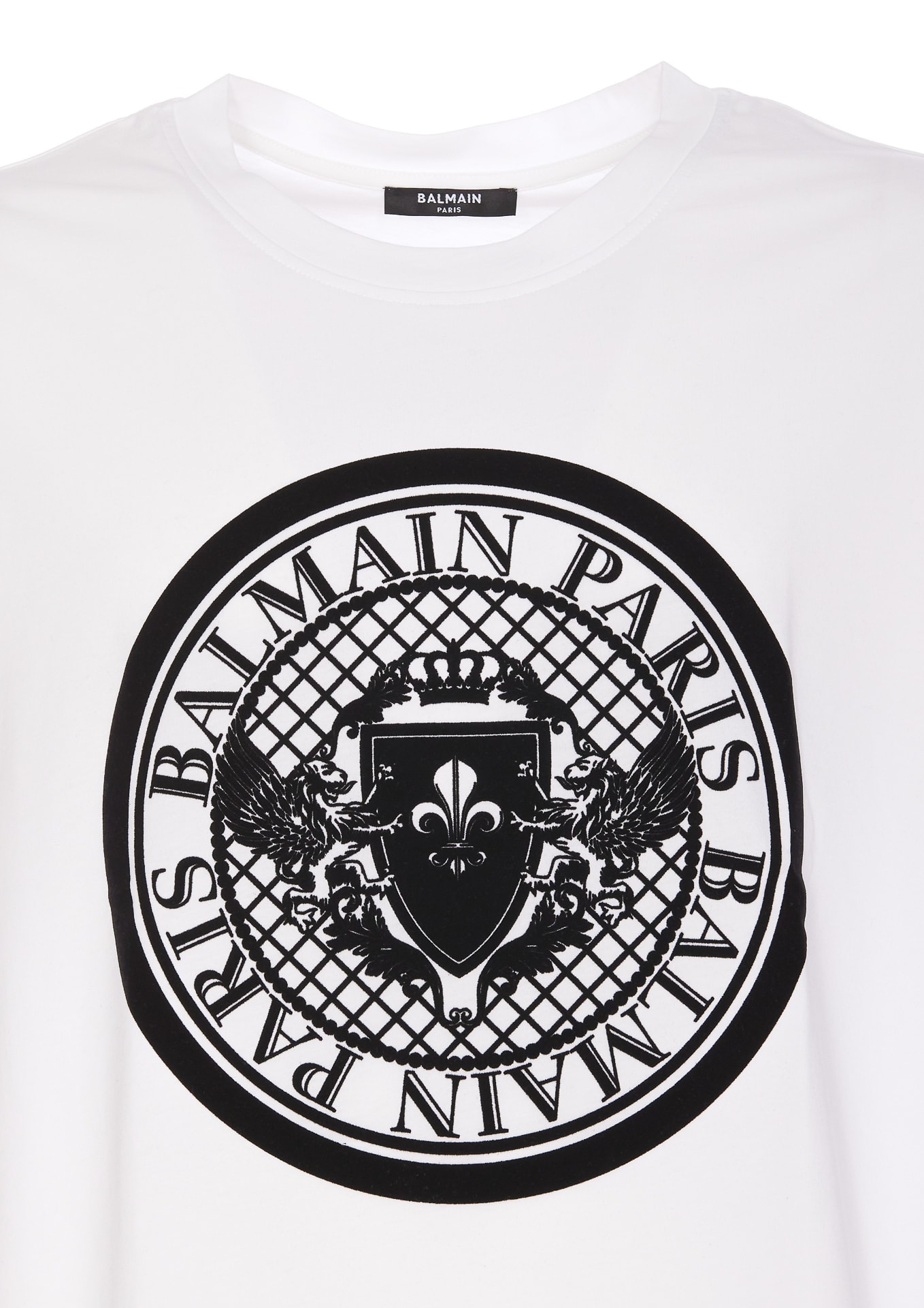 Shop Balmain Coin T-shirt In White