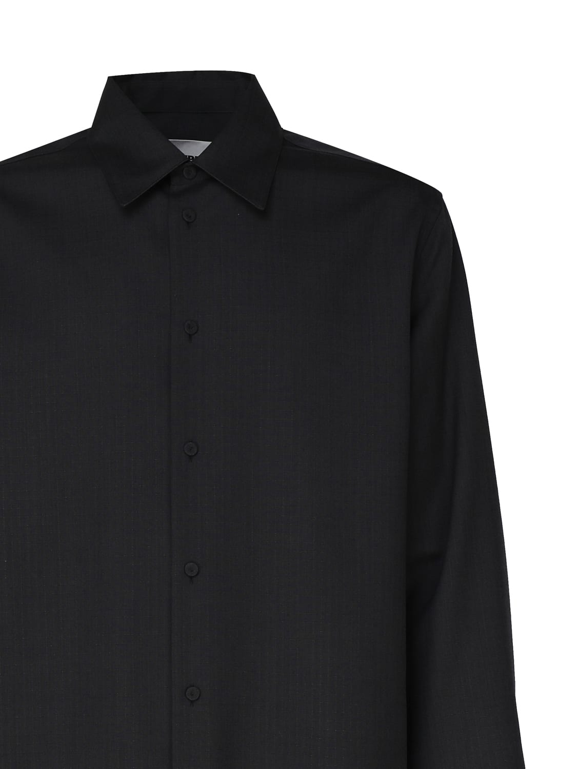 Shop Jil Sander Wool Shirt In Carbon