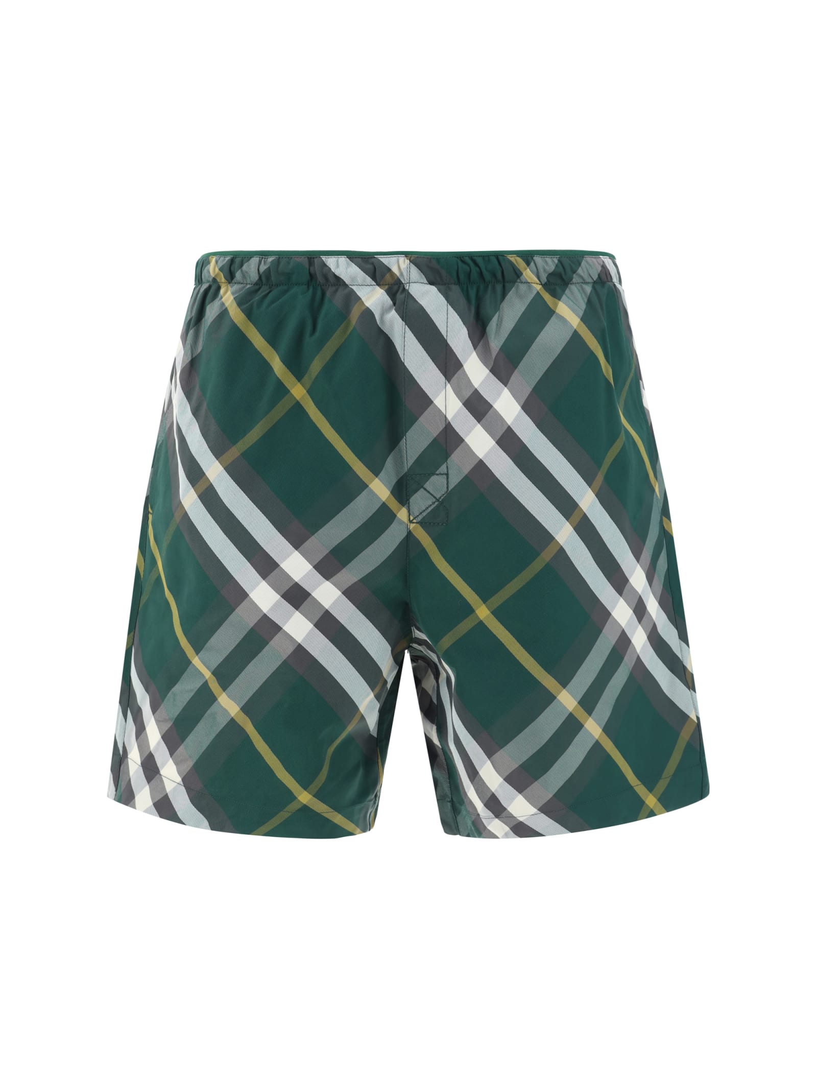Shop Burberry Swim Trunks In Ivy Ip Check