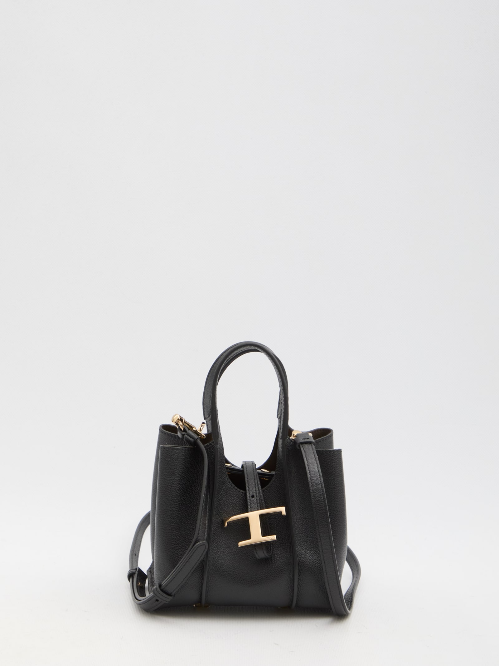 Shop Tod's T Timeless Micro Shopping Bag In Nero