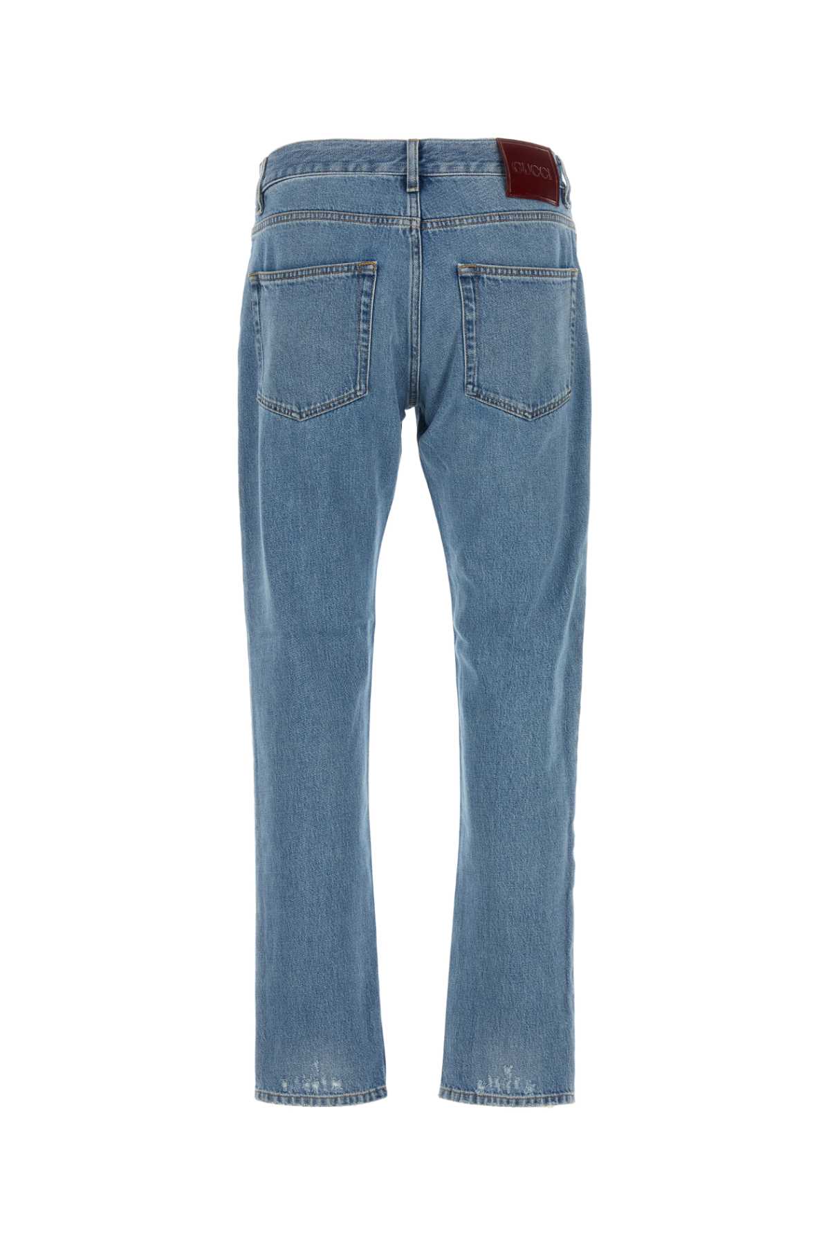 Shop Gucci Denim Jeans In Bluemix