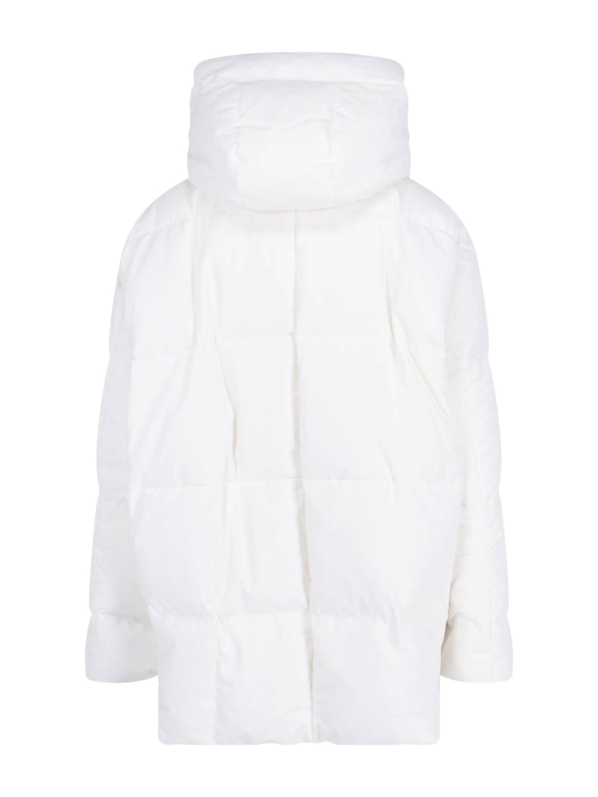 Shop Jil Sander Hooded Down Jacket In White