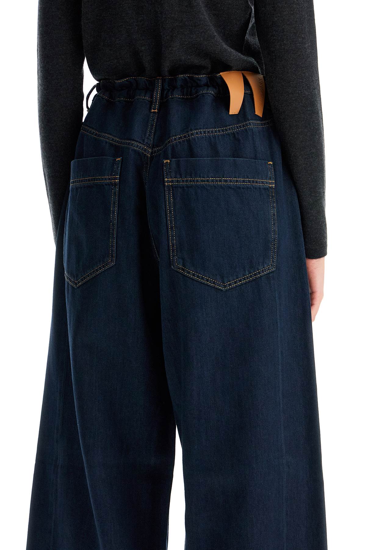 Darkpark Jeans Iris Con Vita A Sacchetto In Blu