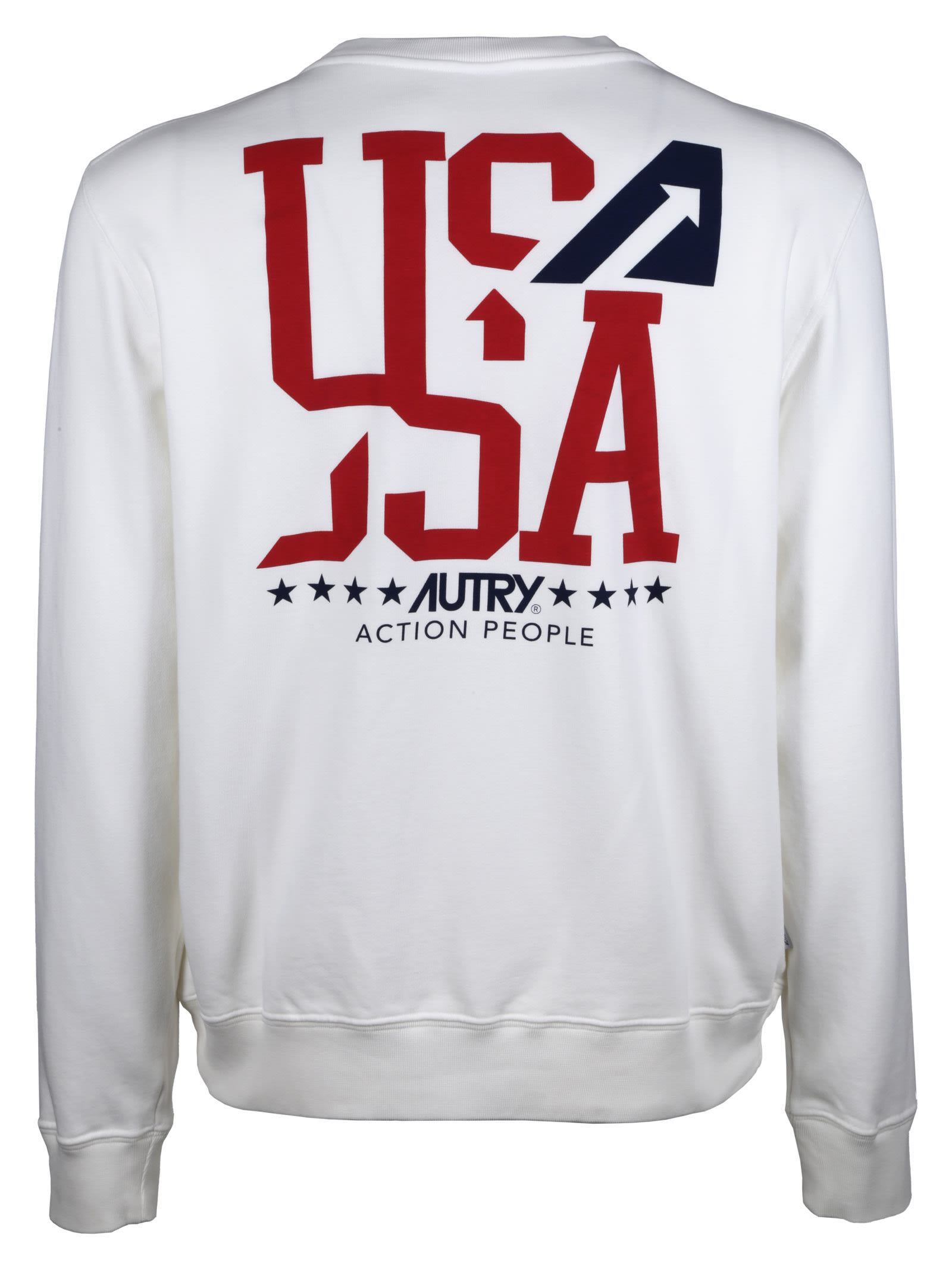 Shop Autry Sweatshirt Iconic Action In White