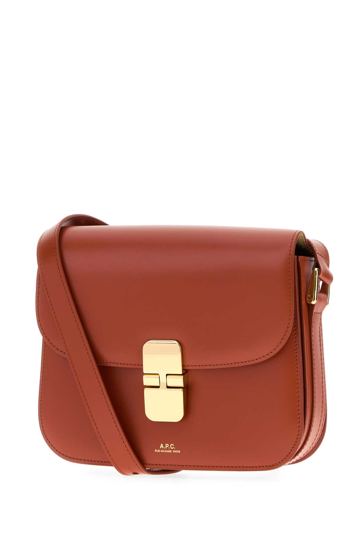 Apc A.p.c. Brick Leather Small Grace Crossbody Bag
