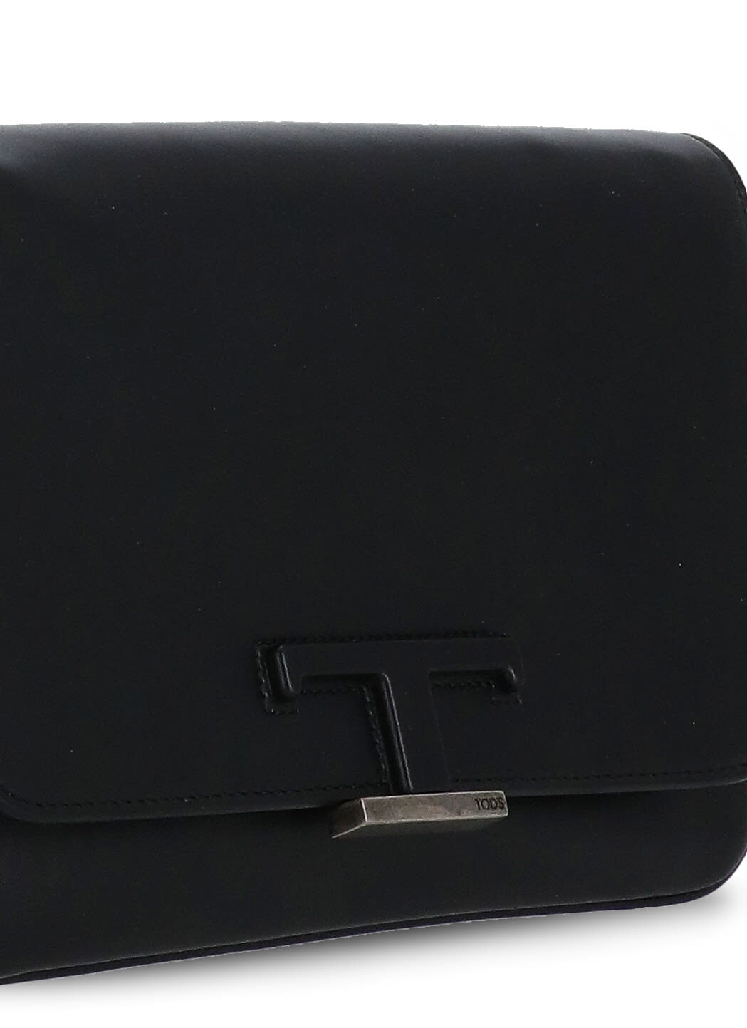 Shop Tod's Mini Pouch With Logo In Black