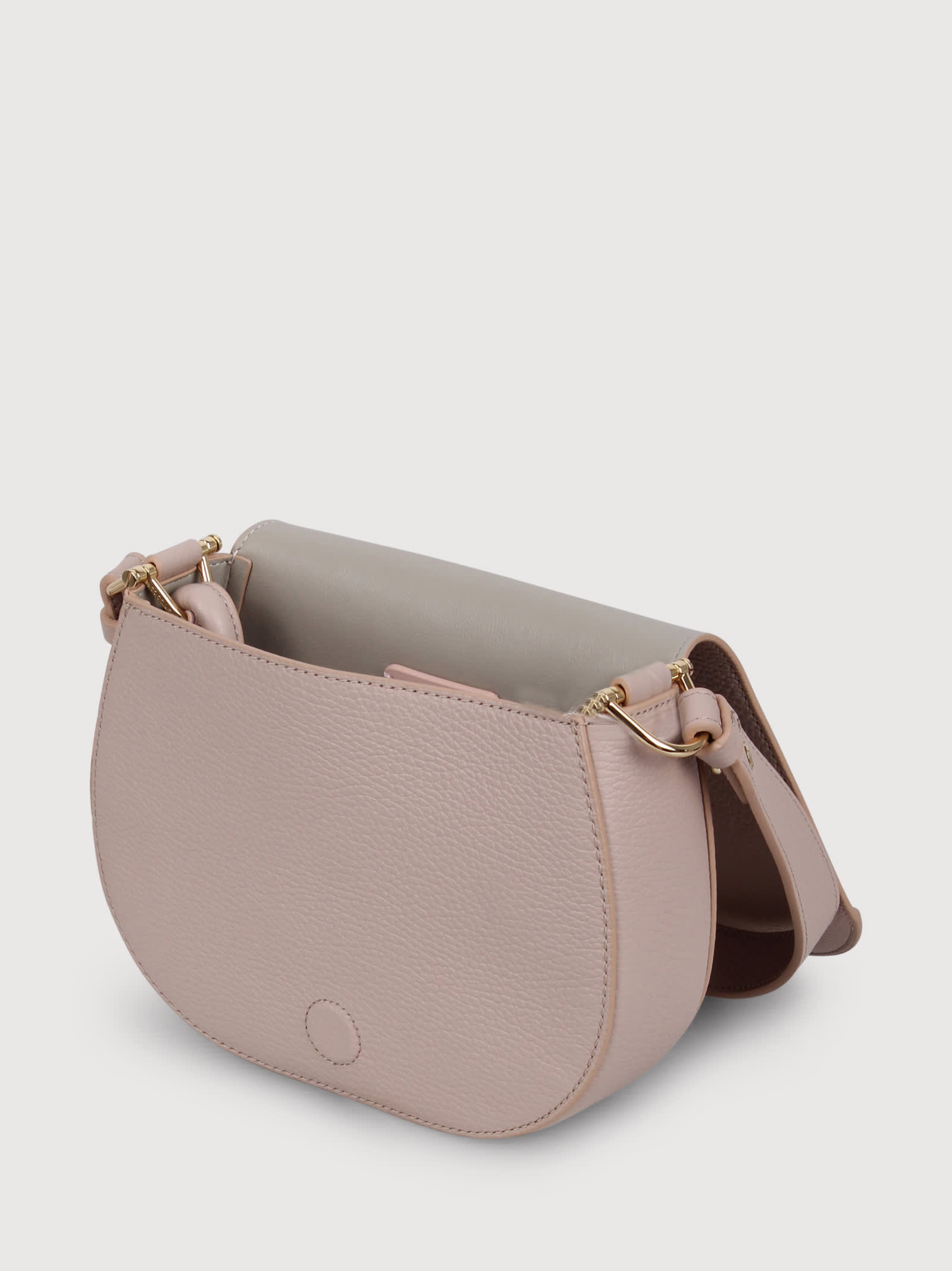 Shop Coccinelle Eclyps Grained Leather Shoulder Bag