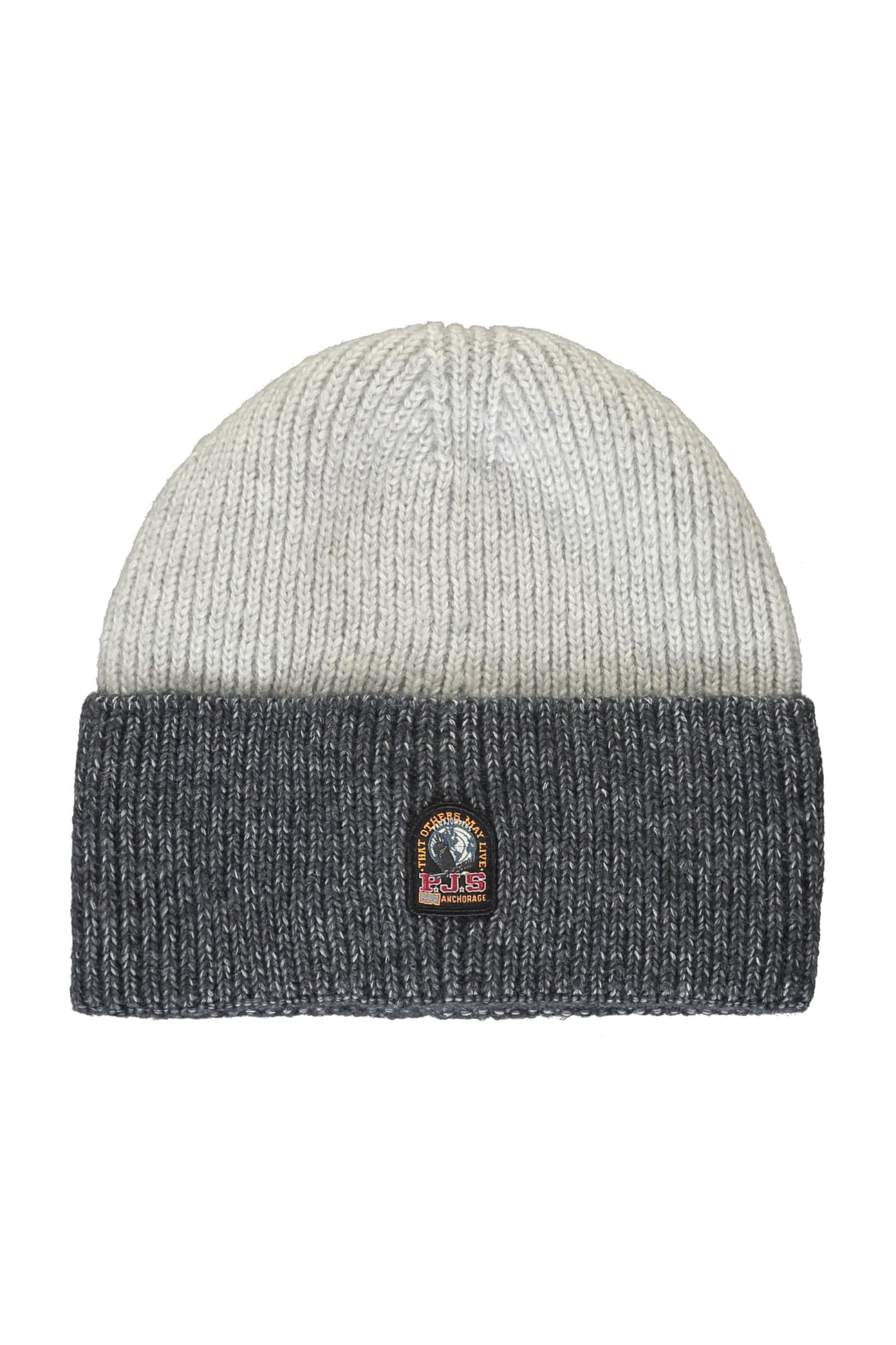 Parajumpers Ribbed Knit Beanie In Grey