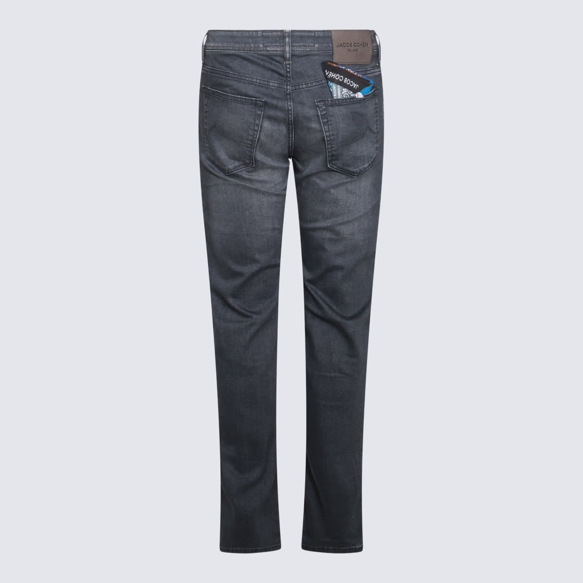 Shop Jacob Cohen Medium Grey Cotton Jeans