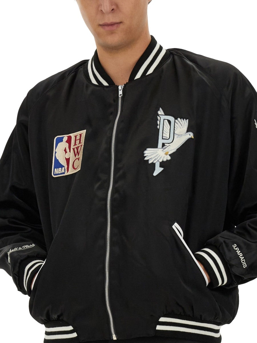 Shop 3paradis Varsity Jacket In Black