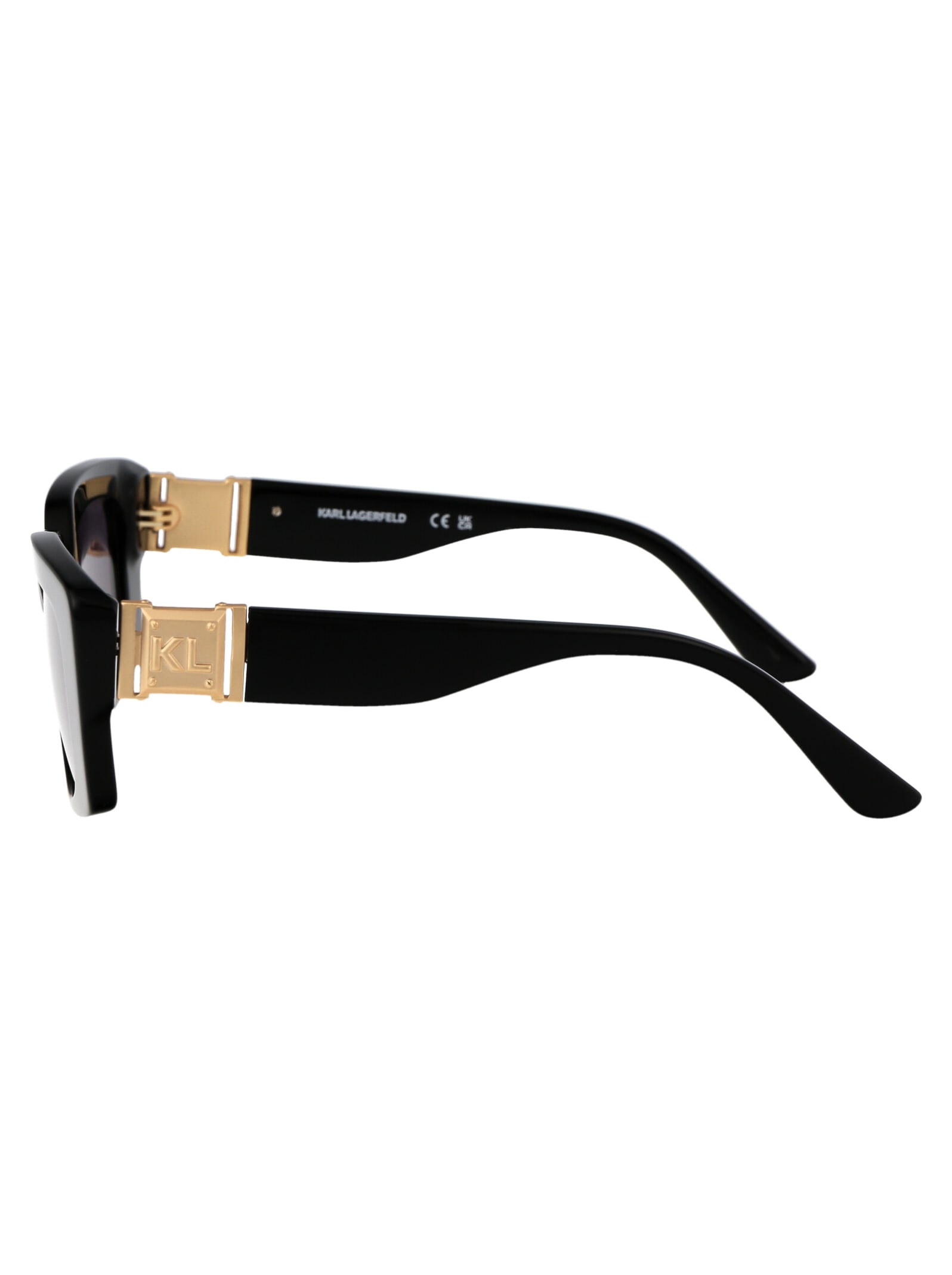 Shop Karl Lagerfeld Kl6125s Sunglasses In 001 Black