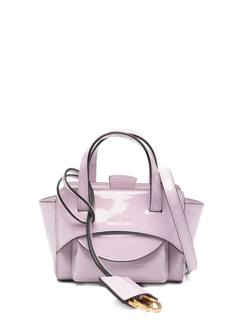 Hidesins Flap Xs Leather Tote Bag In Purple