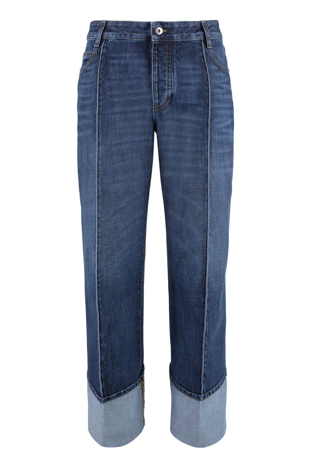 Bottega Veneta Regular Fit Cropped Jeans