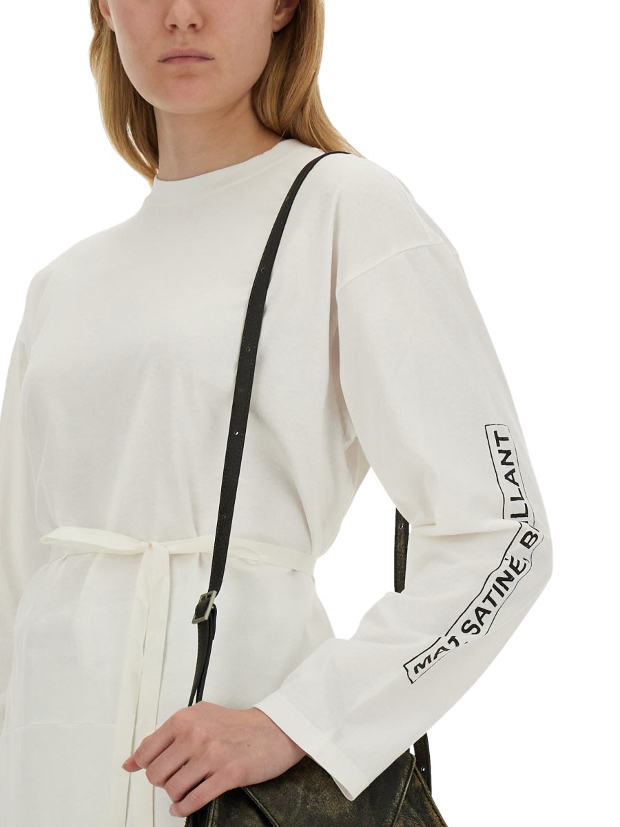 Mm6 Maison Margiela Jersey T-shirt In White