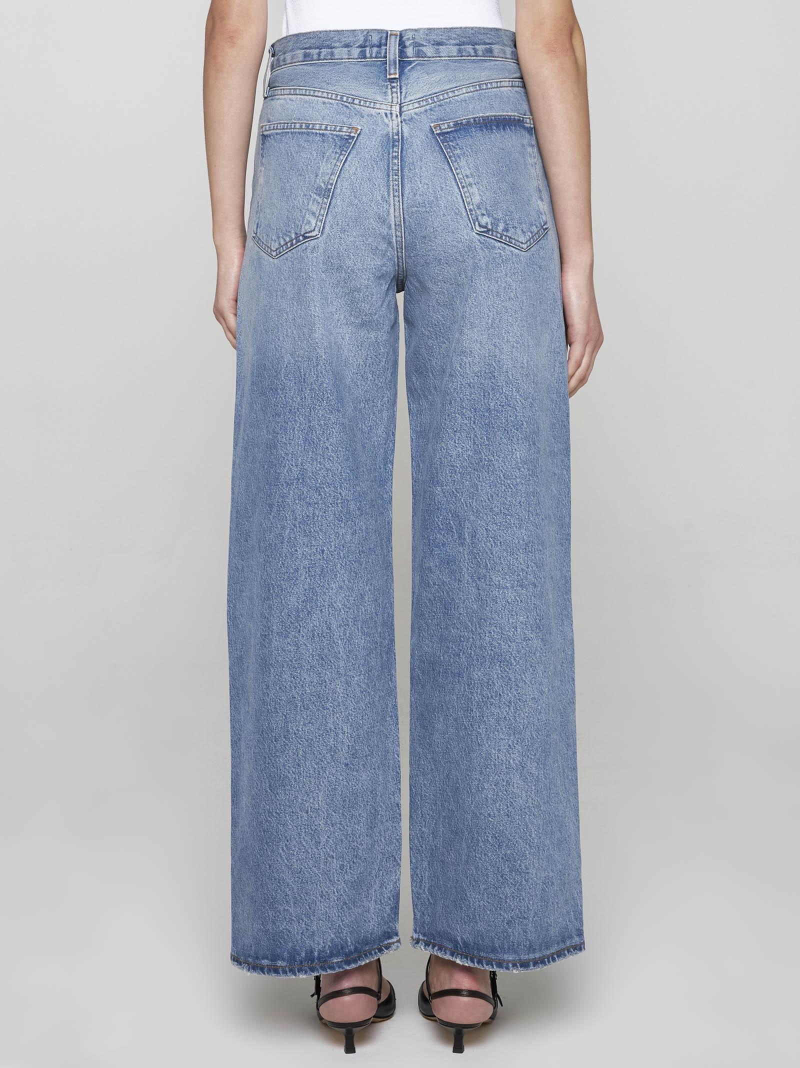 Shop Agolde Low Slung Baggy Jeans In Blue