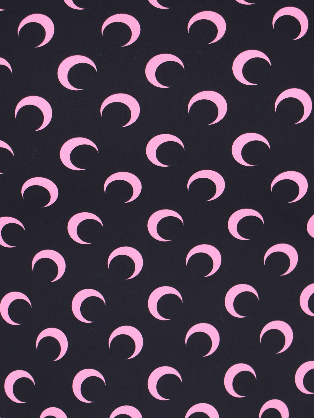 Marine Serre Black Moon Printed Jersey Midi Skirt In Black