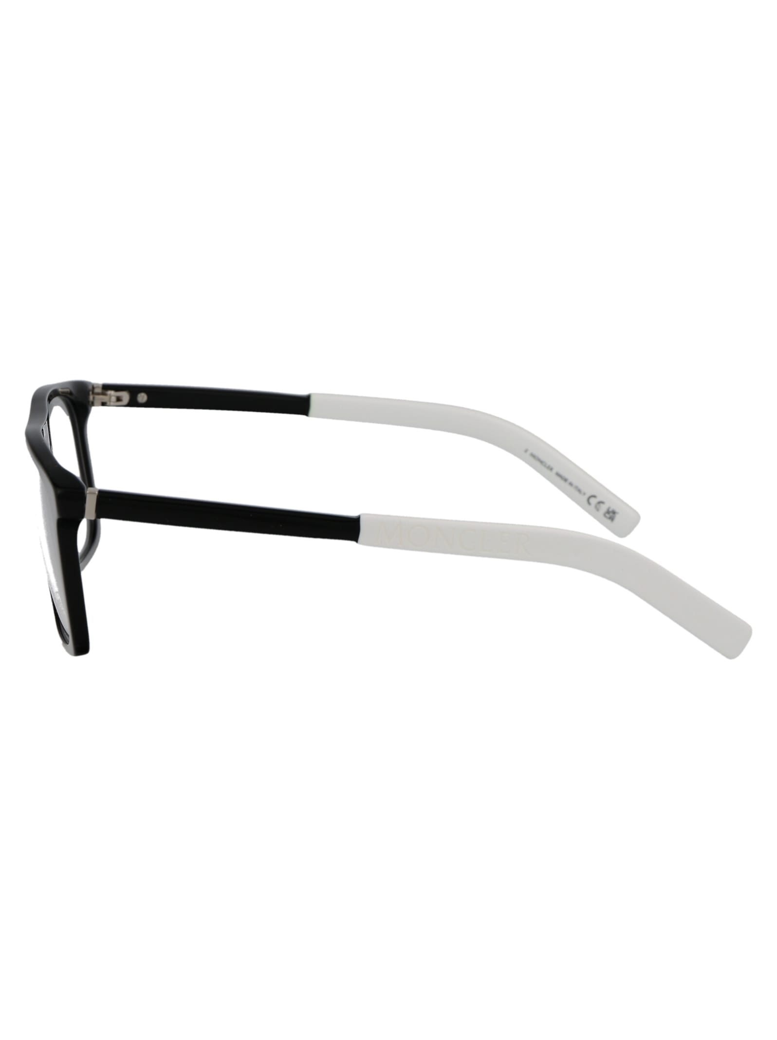 Shop Moncler Ml5206 Glasses In 001 Nero Lucido
